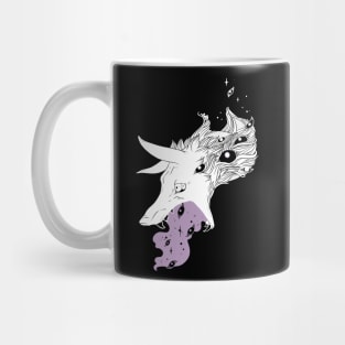 Wild Wolf Creature With Stars And Eyes Mug